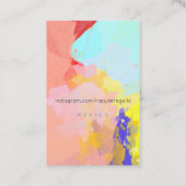 Paint Spritzer Visitenkarten Visitenkarte (Rückseite)