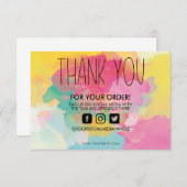 Paint Spritzer Wasserfarbe Danke, Media Insert (Vorne/Hinten)