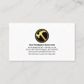 Paint Spritzer Zuhause Frame Handyman Visitenkarte (Rückseite)