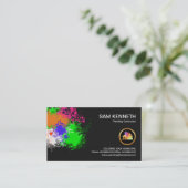 Paint Spritzer Zuhause Painting Contractor Visitenkarte (Stehend Vorderseite)