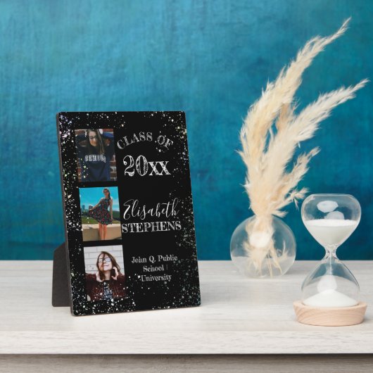 Paint Spritzers Class of 2024 Abschluss Foto Fotoplatte (Seite)