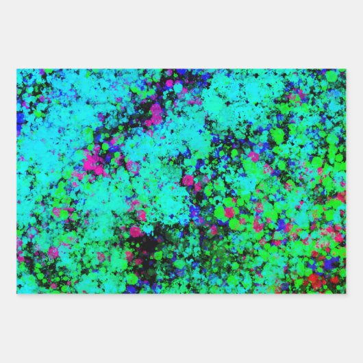 Paint Spritzers Geschenkpapier Set (Vorderseite 3)