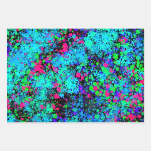 Paint Spritzers Geschenkpapier Set (Vorderseite 2)