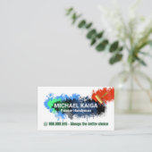 Paint Spritzers Painting Service Visitenkarte (Stehend Vorderseite)