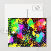 Paint Spritzers Postkarte (Vorne/Hinten)