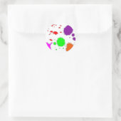 Paint Spritzers Runder Aufkleber (Tasche)