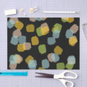 Paint Squares Black Seidenpapier (Handwerk)