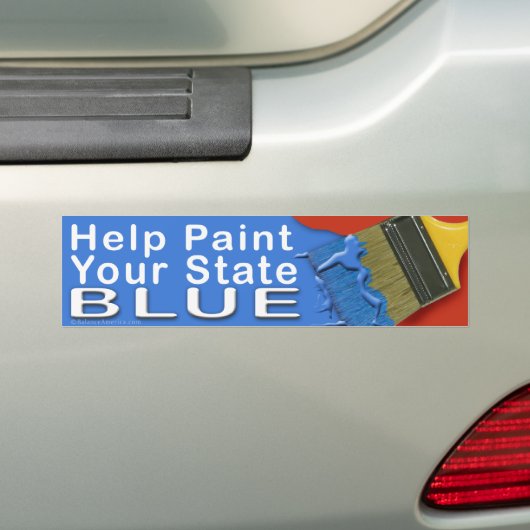 Paint Staat Blue Autoaufkleber (Auf Auto)