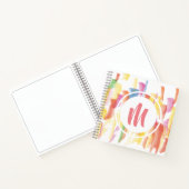 Paint Stached Monogram Sketchbook Notizbuch (Innenseite)
