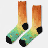 Paint Stain Sustainable Premium Crew Socks Socken (Linkes Detail)
