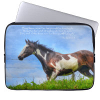 Paint Stallion und Cloud Fenceline & Gedicht