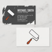 Paint Stokes Gray Visitenkarte (Vorne/Hinten)