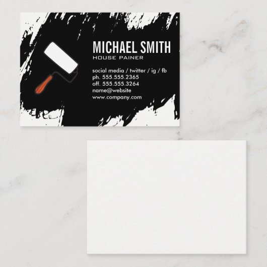 Paint Stokes Visitenkarte (Vorne/Hinten)
