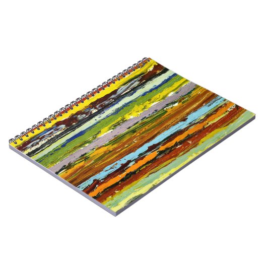 Paint Streak Abstrakt Notizblock (Linke Seite)