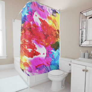 Paint streams Duschvorhang