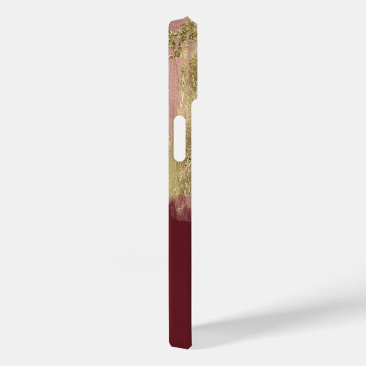 Paint Stroke Gold Bronze Monogram Case-Mate iPhone Hülle (Rückseite / Rechts)