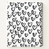 Paint Stroke Herzmuster | BRAUTPARTY Notizblock (Rückseite)