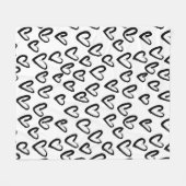 Paint Stroke Herzmuster Fleecedecke (Vorderseite (Horizontal))