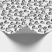 Paint Stroke Herzmuster Geschenkpapier (Ecke)