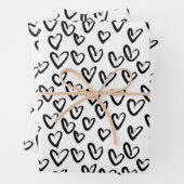 Paint Stroke Herzmuster Geschenkpapier Set (Beispiel)