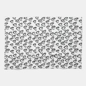 Paint Stroke Herzmuster Geschirrtuch (Horizontal)