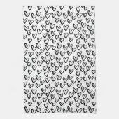 Paint Stroke Herzmuster Geschirrtuch (Vertikal)
