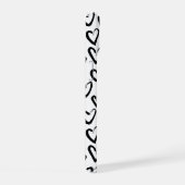 Paint Stroke Herzmuster iPhone 15 Hülle (Rechte Seite)