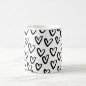 Paint Stroke Herzmuster Kaffeetasse (Mittel)