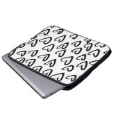 Paint Stroke Herzmuster Laptopschutzhülle (Vorne Knopf)