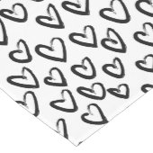 Paint Stroke Herzmuster Mittelgroßer Tischläufer (Ecke)