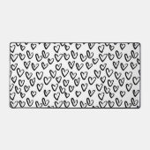 Paint Stroke Herzmuster Schreibtischunterlage (Vorderseite)