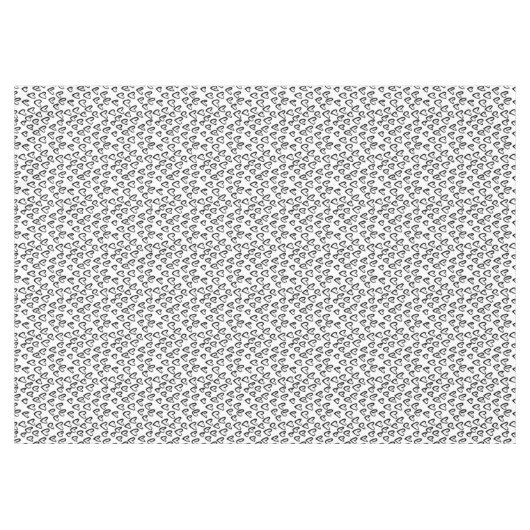 Paint Stroke Herzmuster Tischdecke (Vorderseite (Horizontal))