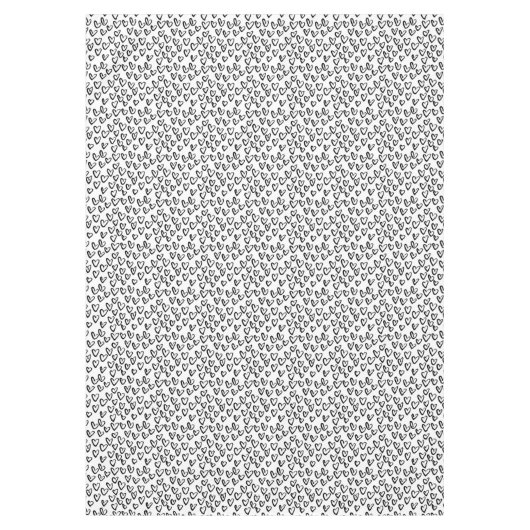 Paint Stroke Herzmuster Tischdecke (Vorderseite)