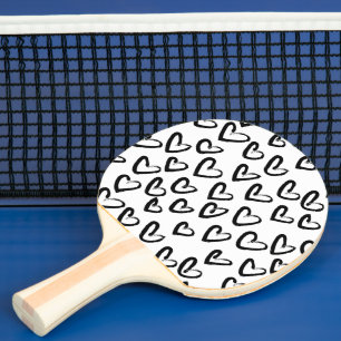 Paint Stroke Herzmuster Tischtennis Schläger