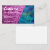 Paint Stroke| Künstlerin | Farbblock Visitenkarte (Vorne/Hinten)