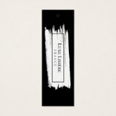 PAINT Stroke moderne schwarz-weiße Preismarken (Vorderseite)