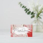 Paint Stroke und Textur | Kreative Kunst Visitenkarte (Stehend Vorderseite)