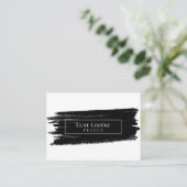 Paint Stroke Vielen Dank für Ihr Einsteckkarte Visitenkarte (Stehend Vorderseite)