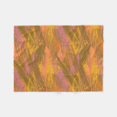 Paint Strokes Autumn Hues Fleecedecke (Vorderseite (Horizontal))