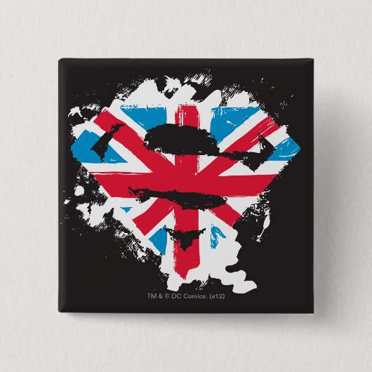 Paint Strokes British S-Shield Button (Vorderseite)