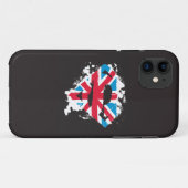 Paint Strokes British S-Shield Case-Mate iPhone Hülle (Rückseite (Horizontal))