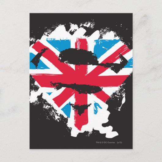 Paint Strokes British S-Shield Postkarte (Vorderseite)
