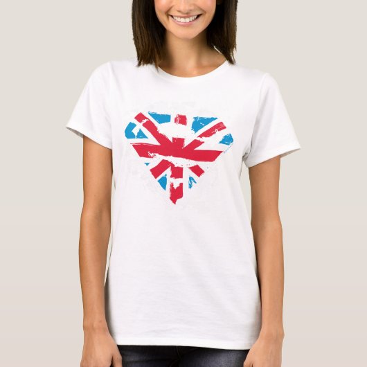 Paint Strokes British S-Shield T-Shirt (Vorderseite)