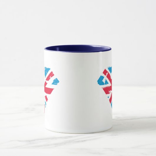 Paint Strokes British S-Shield Tasse (Zentrum)