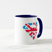 Paint Strokes British S-Shield Tasse (VorderseiteRechts)