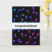 Paint Strokes Glückwunschkarte Karte (Gelbe Blume)