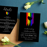 Paint Strokes Pride Flag & Black Heart 2 in 1