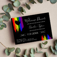 Paint Strokes Pride Flag Herzlich Willkommen Abend