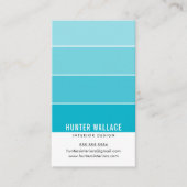 PAINT SWATCH CHIP moderne Inneneinrichtung ombre b Visitenkarte (Vorderseite)