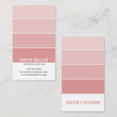 PAINT SWATCH CHIP moderne Inneneinrichtung ombre c Visitenkarte (Vorne/Hinten)